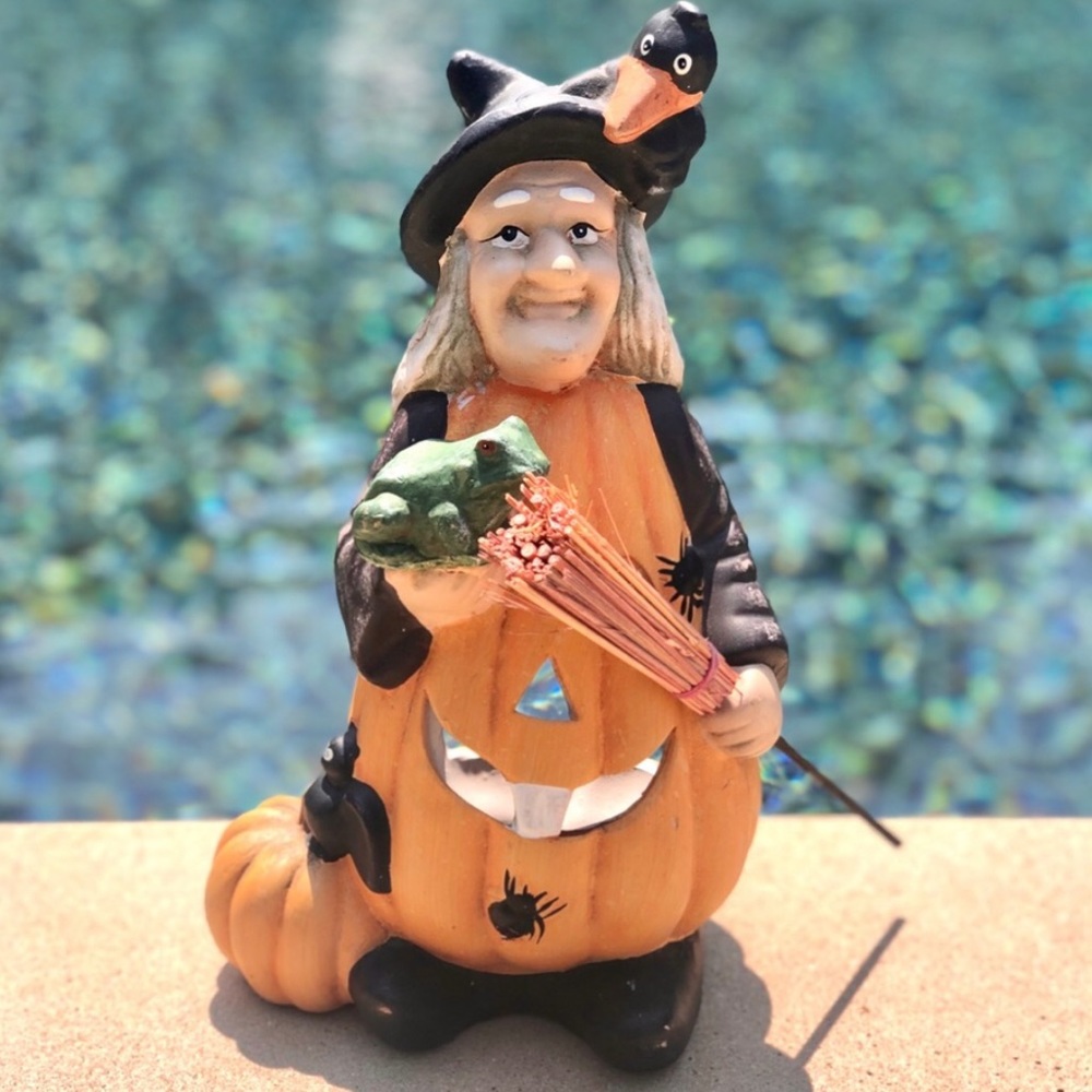Vintage Witch Votive Holder